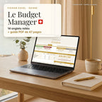 Le Budget Manager Suisse : fichier Excel de 14 onglets et guide PDF de 47 pages