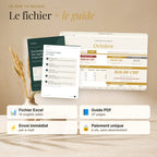 Ce que tu reçois : le fichier Excel et le guide PDF, envoyés par e-mail