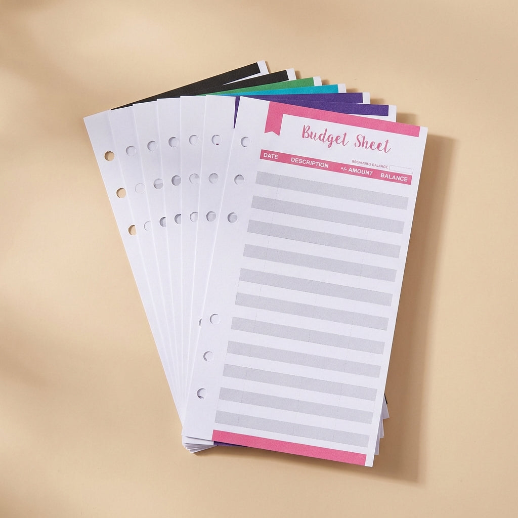 Recharges - Feuilles de suivi de budget