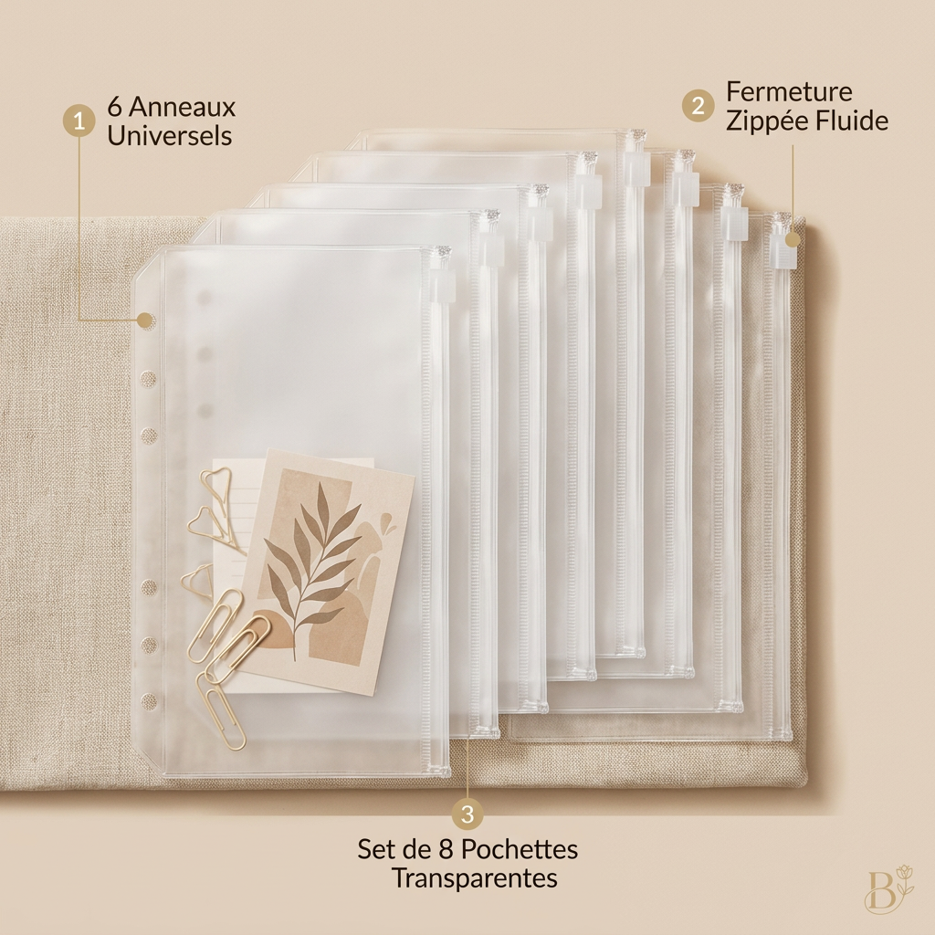 Pochettes Budget Zippées pour Planificateur – Système Enveloppes