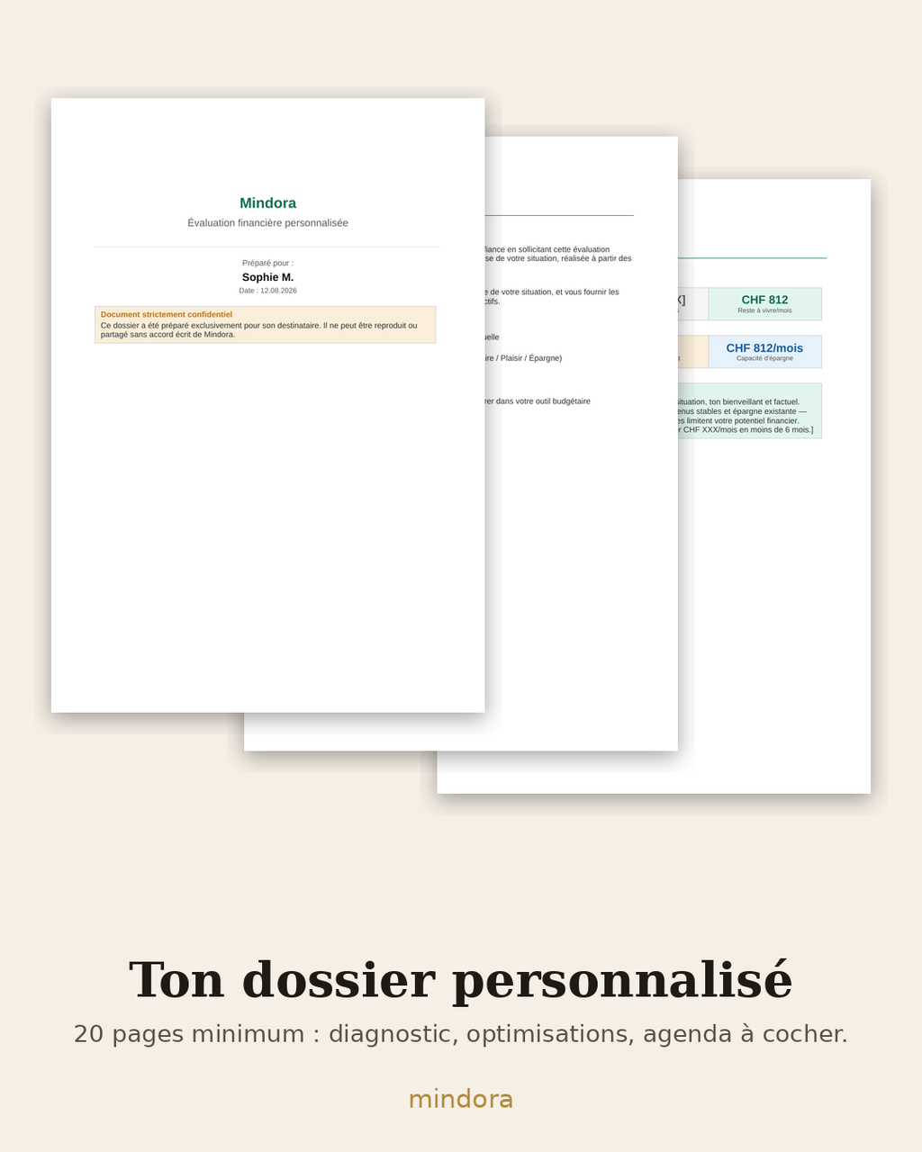 L'évaluation budgétaire personnalisée